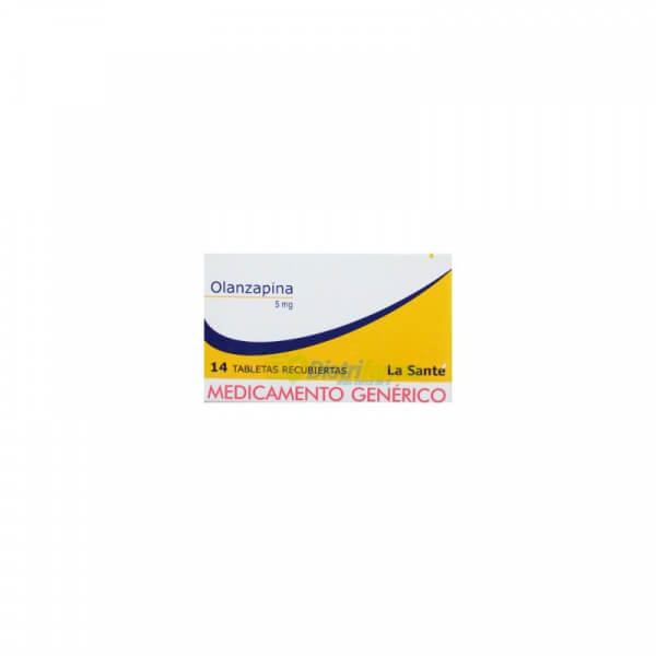 OLANZAPINA 5MG TABLETAS RECUBIERTAS X 14 *2