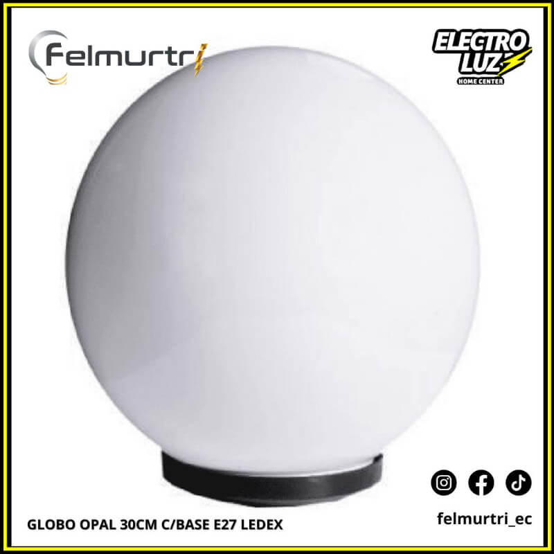 GLOBO OPAL 30CM C/BASE E27