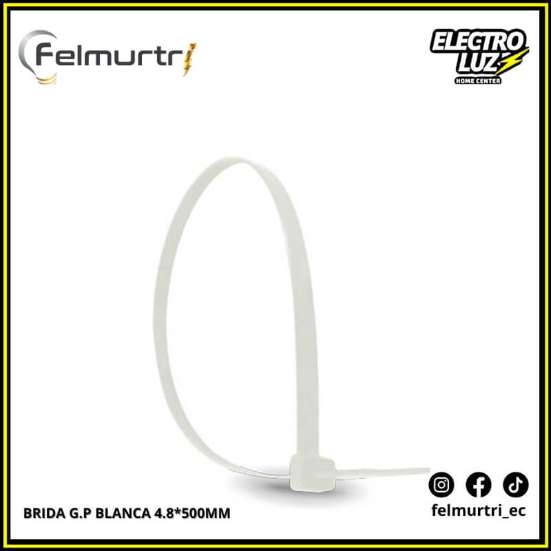 BRIDA G.P BLANCA 4.8*500MM