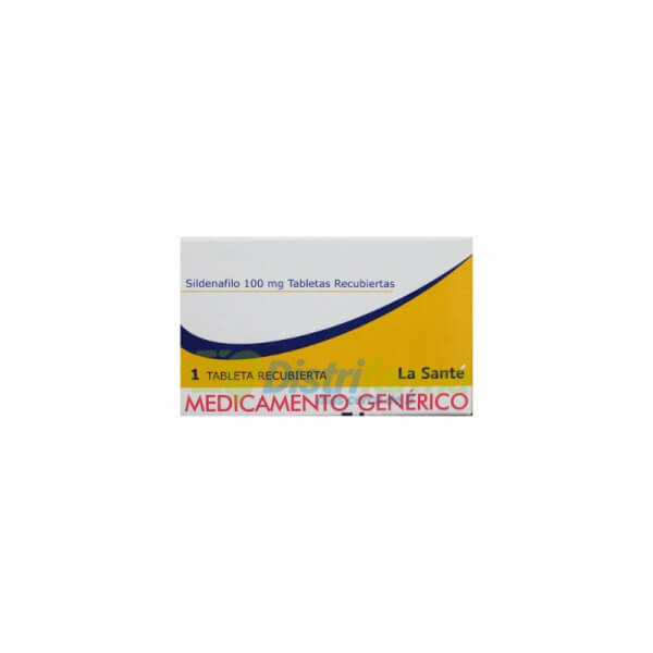 SILDENAFIL 100MG TABLETAS RECUBIERTAS CJA X 1 *1