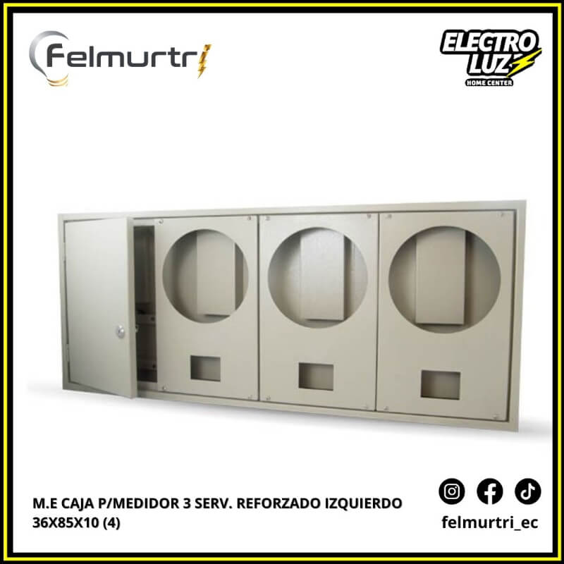 M.E CAJA P/MEDIDOR 3 SERV. REFORZADO IZQUIERDO 36X85X10