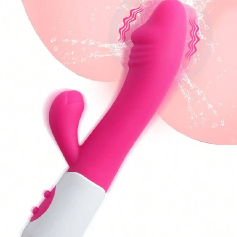 Dildo Vibrador con 10 Velocidades de Doble estimulación