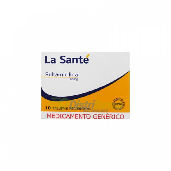 SULTAMICILINA 375MG TABLETAS X 10*1