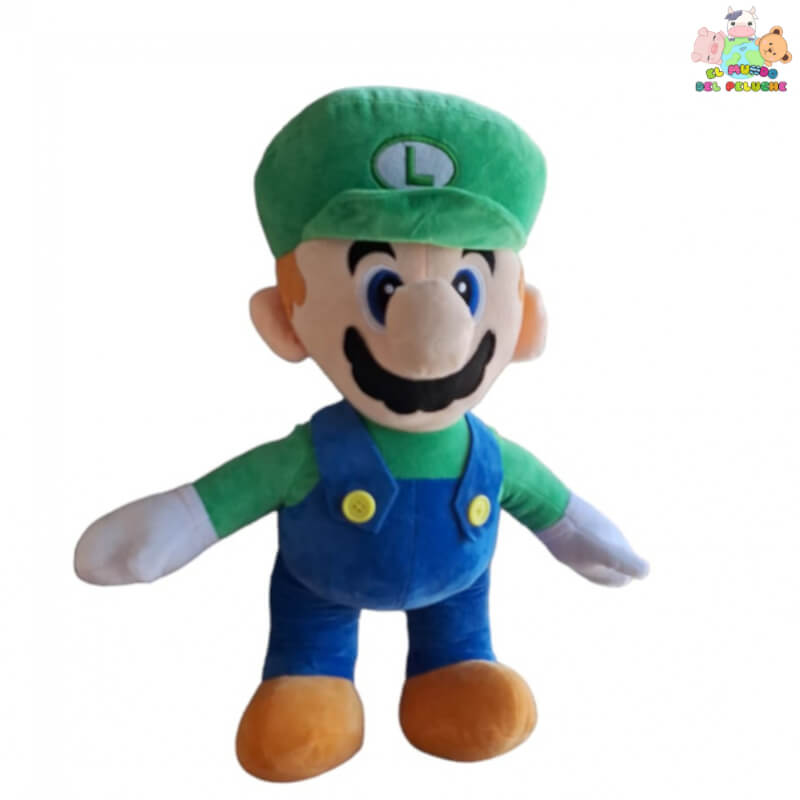 Peluche Luigi de Super Mario Bros - 45cm | El Mundo del Peluche