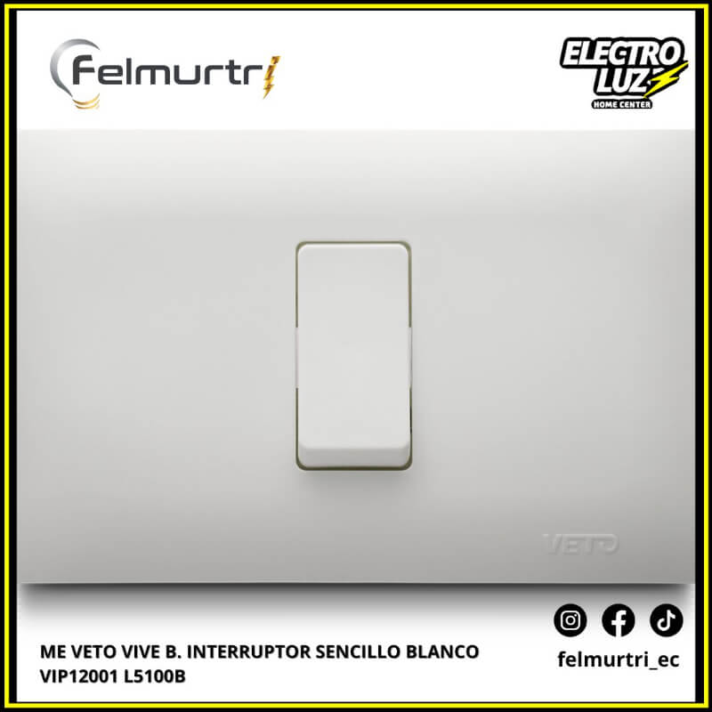 INTERRUPTOR SENCILLO BLANCO