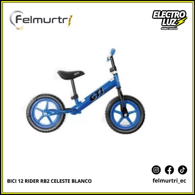 BICI 12 RIDER CELESTE BLANCO