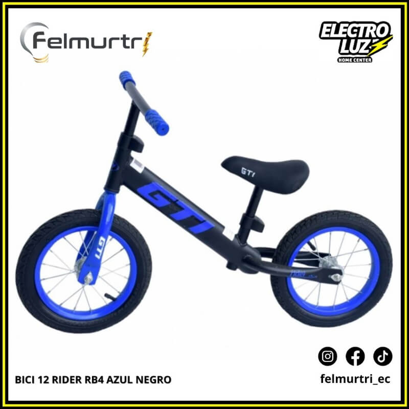 BICI 12 RIDER AZUL NEGRO