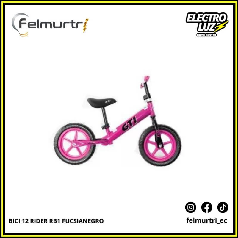 BICI 12 RIDER RB1 FUCSIA NEGRO