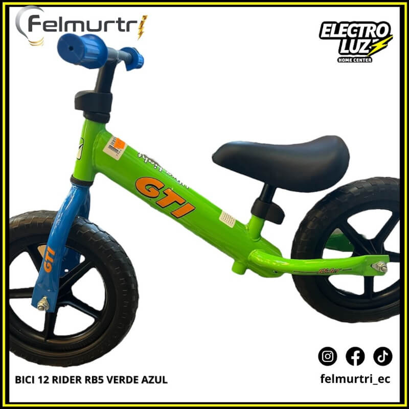 BICI 12 RIDER RB5 VERDE AZUL