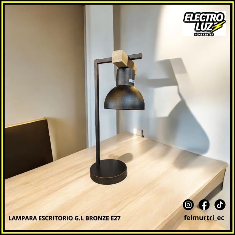 LAMPARA ESCRITORIO BRONZE E27