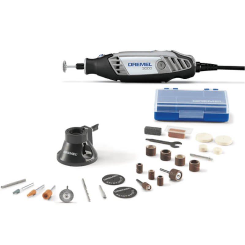 Dremel 3000 Mototool Con 2 Aditamentos y 30 Accesorios + Maletín