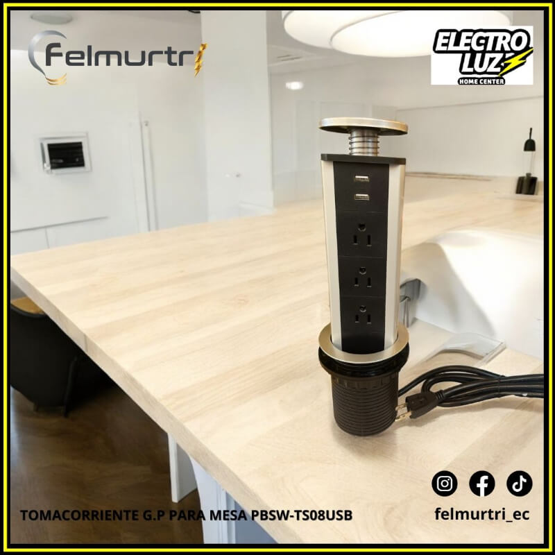 TOMACORRIENTE PARA MESA 8USB