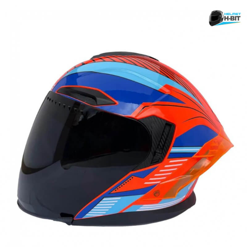 Casco Abierto Noss NS-705 Miraige Naranja - Certificación DOT, Lente Retráctil