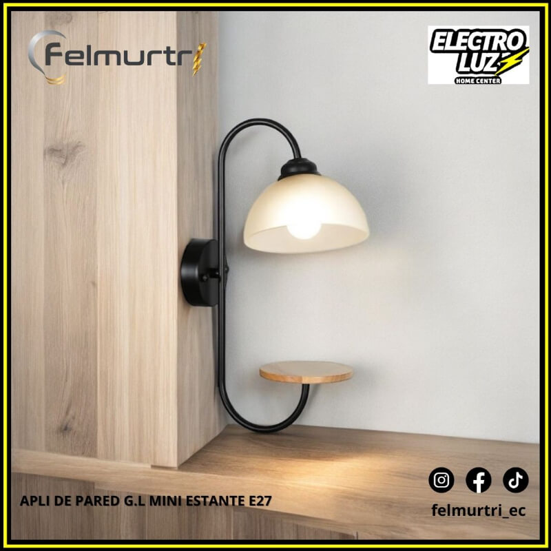 APLI DE PARED MINI ESTANTE E27