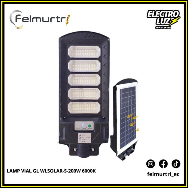 LAMPARA VIAL SOLAR 200W 6000K