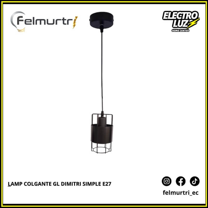 LAMPARA COLGANTE DIMITRI SIMPLE E27