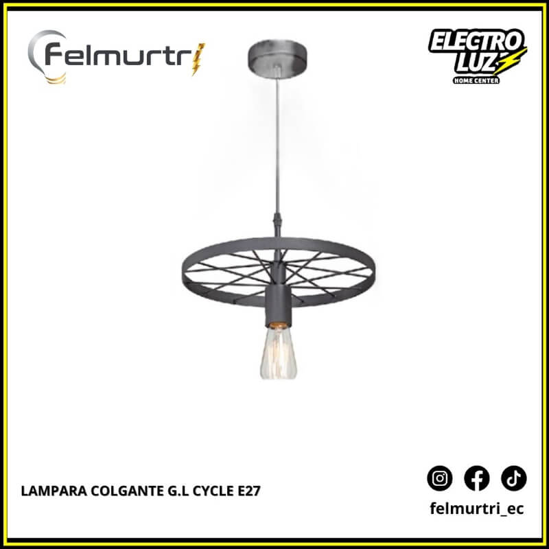 LAMPARA COLGANTE CYCLE E27