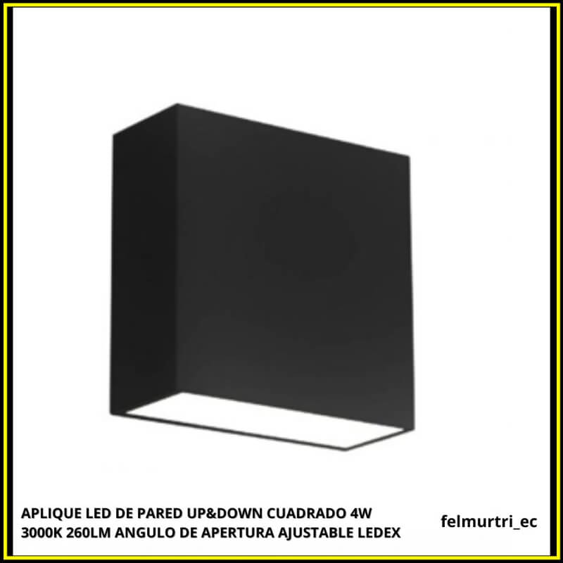 APLIQUE LED PARED UP&DOWN CUADRADO 4W 3000K