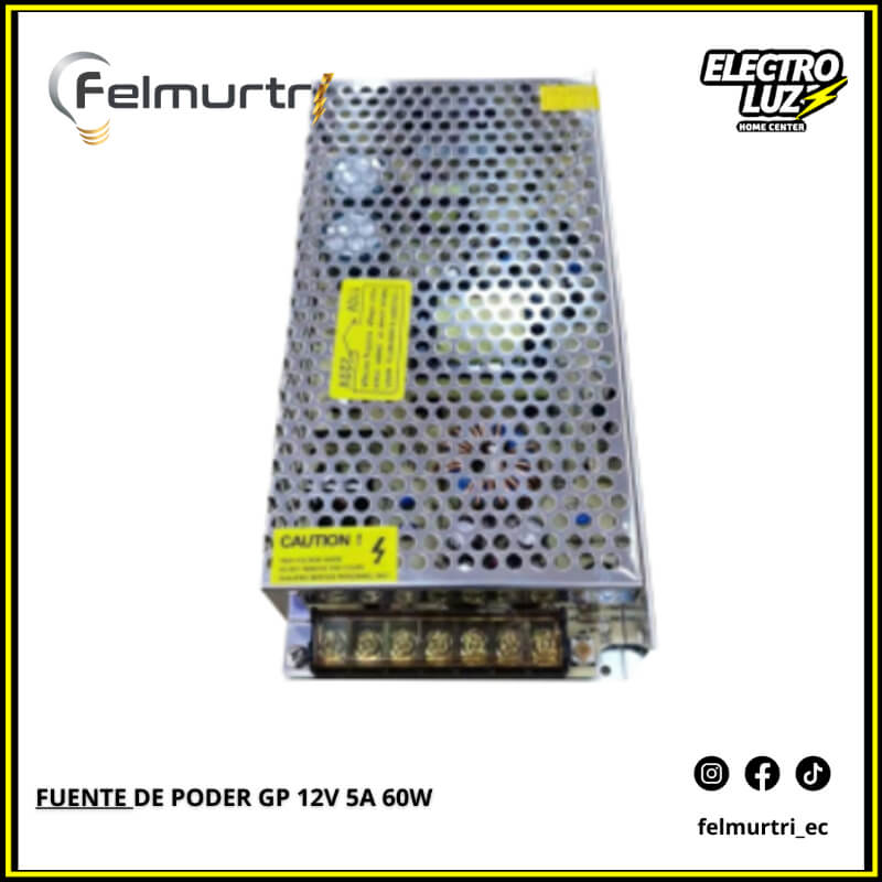 FUENTE DE PODER 12V 5A 60W