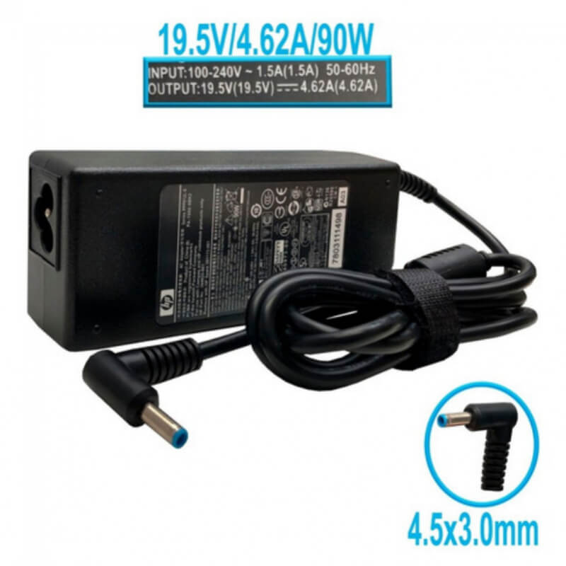 CARGADOR PARA LAPTO HP 19.5V 4.62A 4.5*3.0 AZ 90W