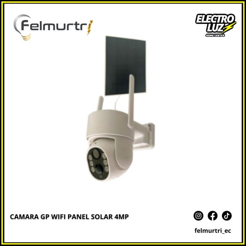 CAMARA WIFI PANEL SOLAR 4MP