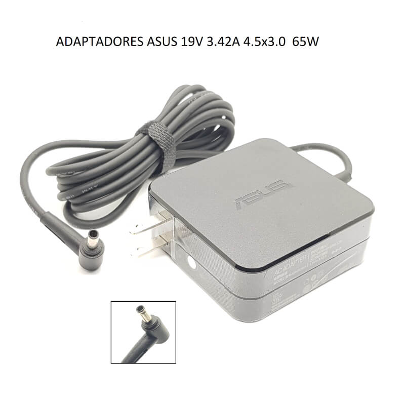 ADAPTADORES ASUS 19V 3.42A 4.5x3.0 65W ORIGINAL