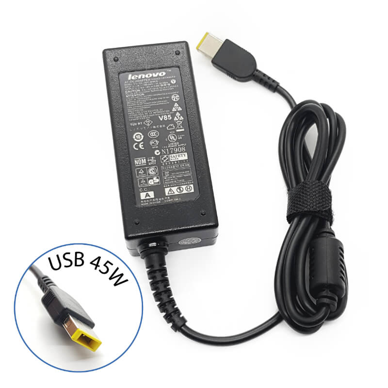 ADAPTADORES LENOVO 20V 2.25A USB 45W