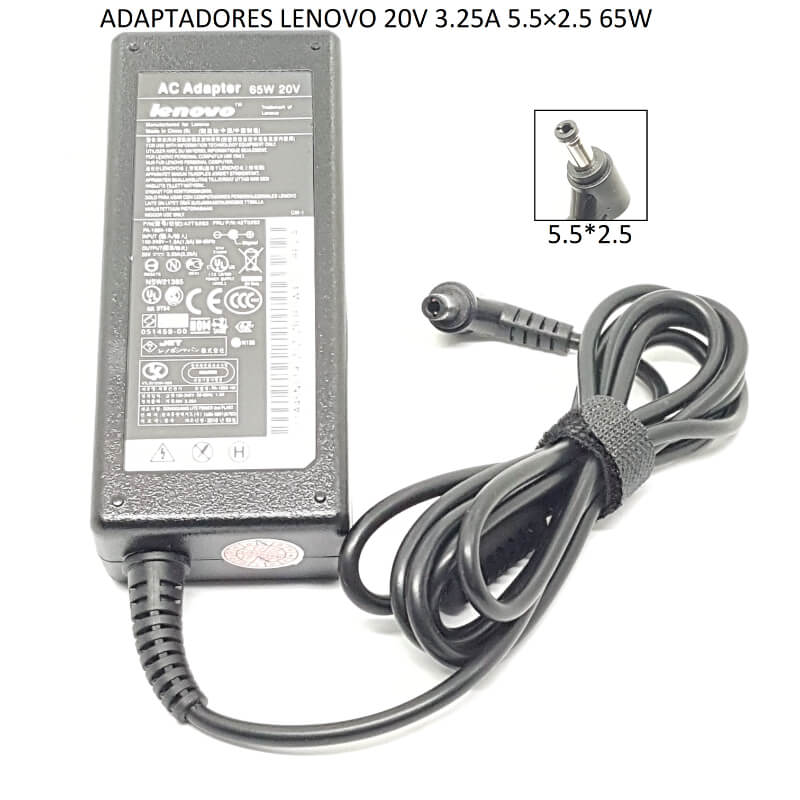 ADAPTADORES LENOVO 20V 3.25A 5.5*2.5 65W