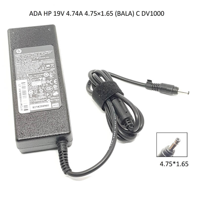 ADAPTADORES HP 19V 4.74A 4.75X1.65 (BALA) X DV1000