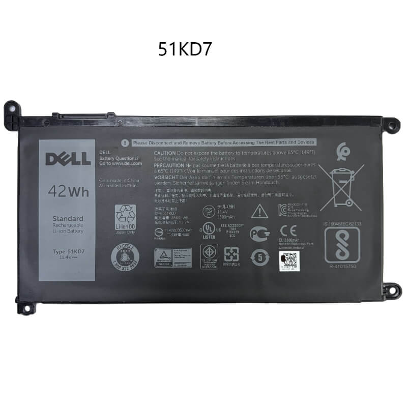 BATERIA DELL 51KD7 INTERNA