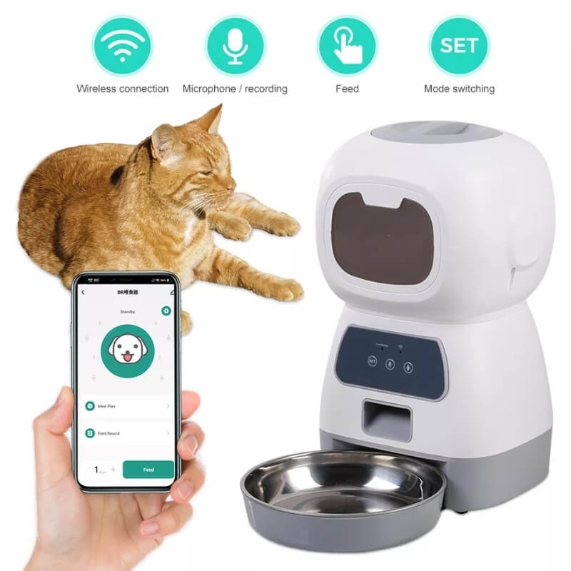 Dispensador de comida de gatos via Wifi