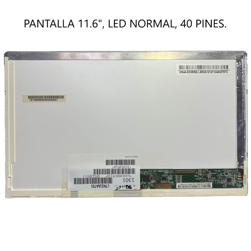 PANTALLA 11.6 LED NORMAL 40PIN