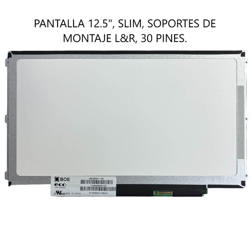 PANTALLA 12.5 SLIM L&R 30PIN