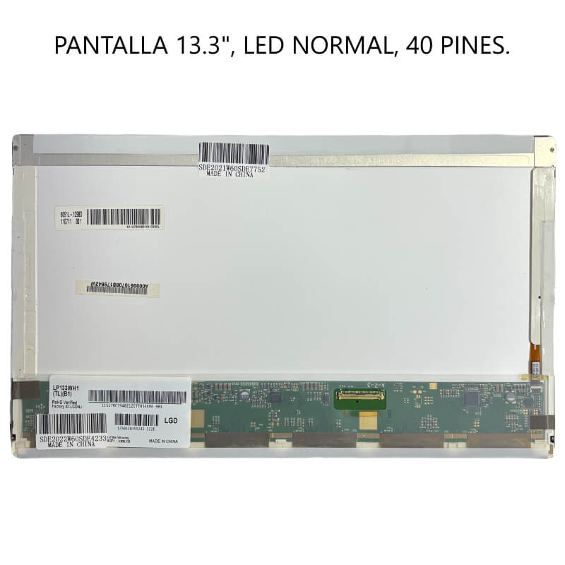 PANTALLA 13.3 LED NORMAL 40PIN
