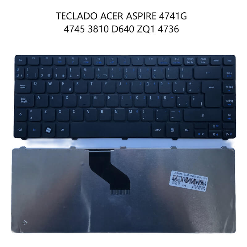 TECLADO ACER ASPIRE 4741G 4745; 3810 D640 ZQ1