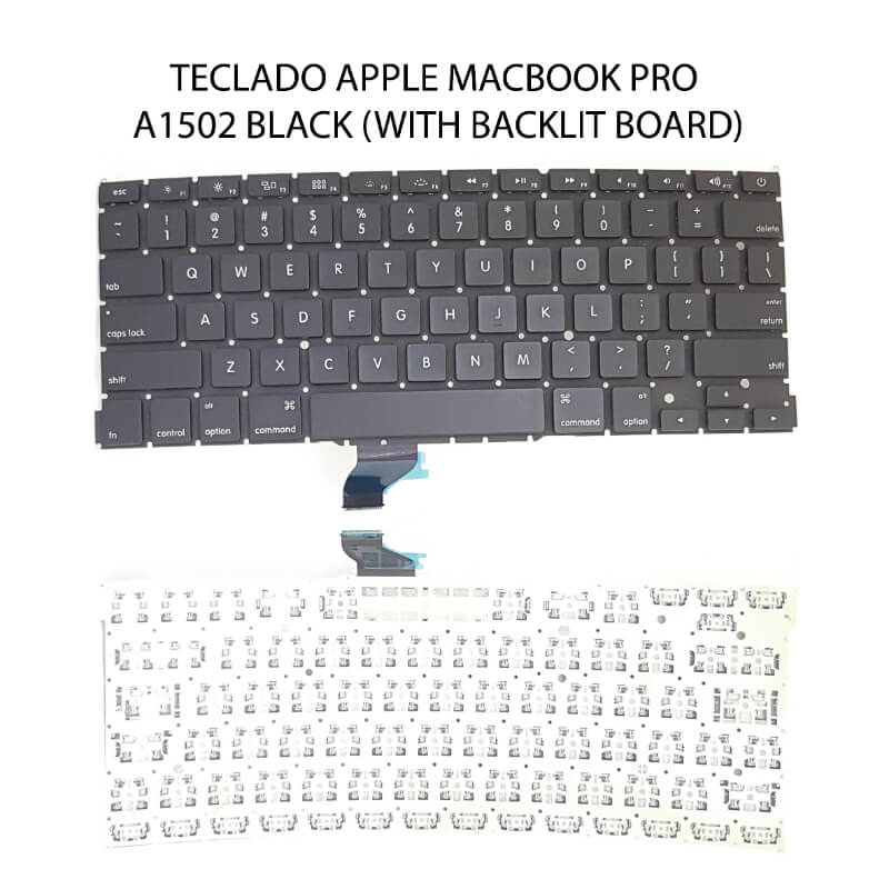 TECLADO APPLE MacBook Pro A1502 BLACK( With Backlit board )