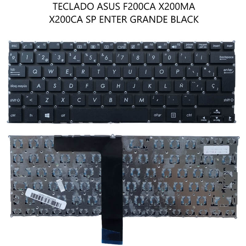 TECLADO ASUS F200CA X200MA X200CA SP ENTER GRANDE