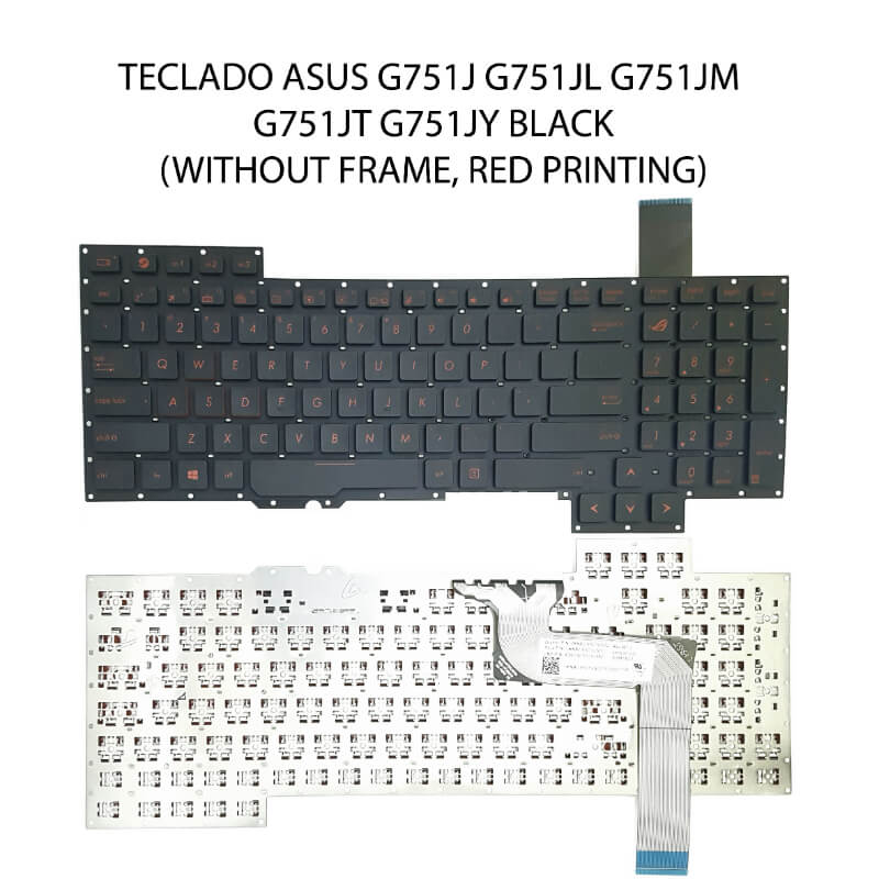 TECLADO ASUS G751J G751JL G751JM G751JT G751JY