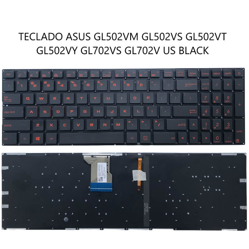 TECLADO ASUS GL502VM GL502VS GL502VT GL502VY GL702VS GL702V US