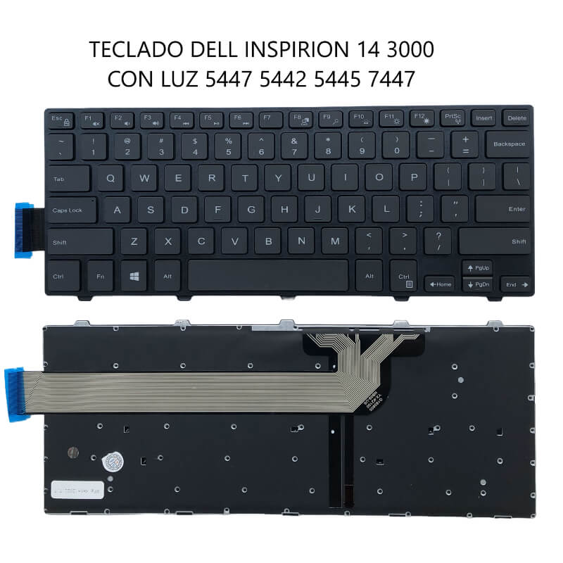 TECLADO DELL Inspiron 14 3000 CON LUZ 5447 5442 5445 7447