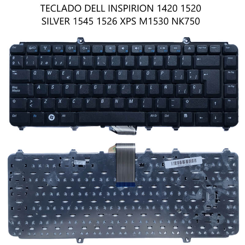 Teclado DELL Inspiron 1420 1520 SILVER 1545 1526 XPS M1530 NK750