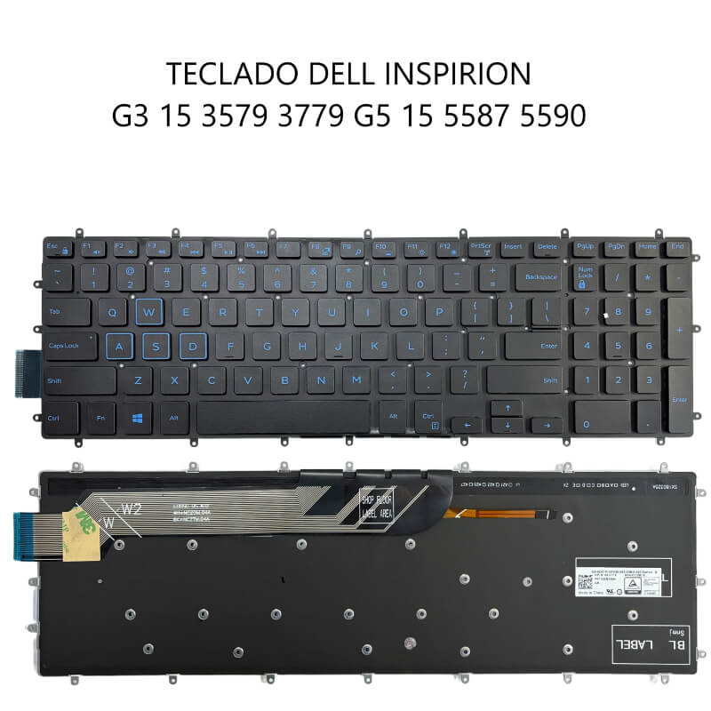 TECLADO Dell Inspiron G3 15 3579 3779 G5 15 5587 5590