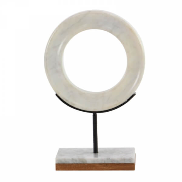 Escultura anillo de mármol grande