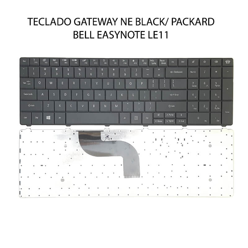 TECLADO GATEWAY NE BLACK/ Packard Bell EASYNOTE LE11