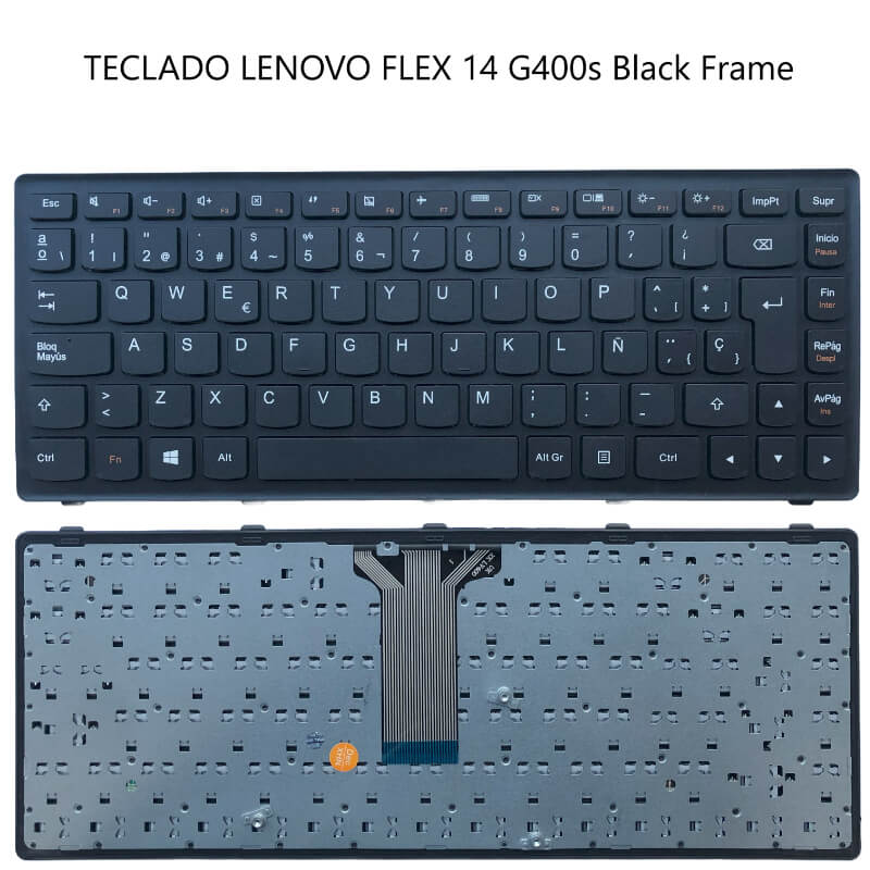 TECLADO Lenovo Flex 14 G400s Black Frame Black