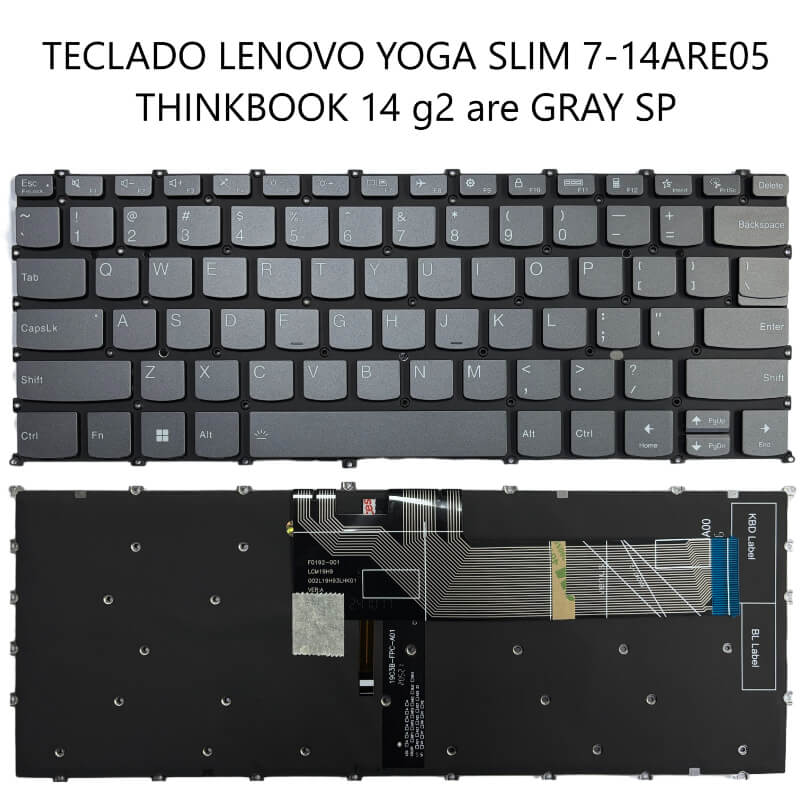 TECLADO LENOVO Yoga slim 7-14are05 thinkbook 14 g2 are