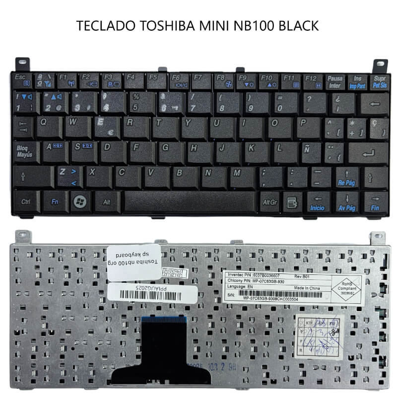 TECLADO TOSHIBA MINI NB100