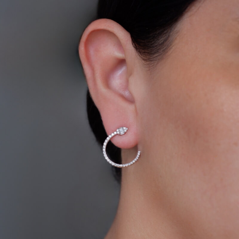 Diamond Snake earrings