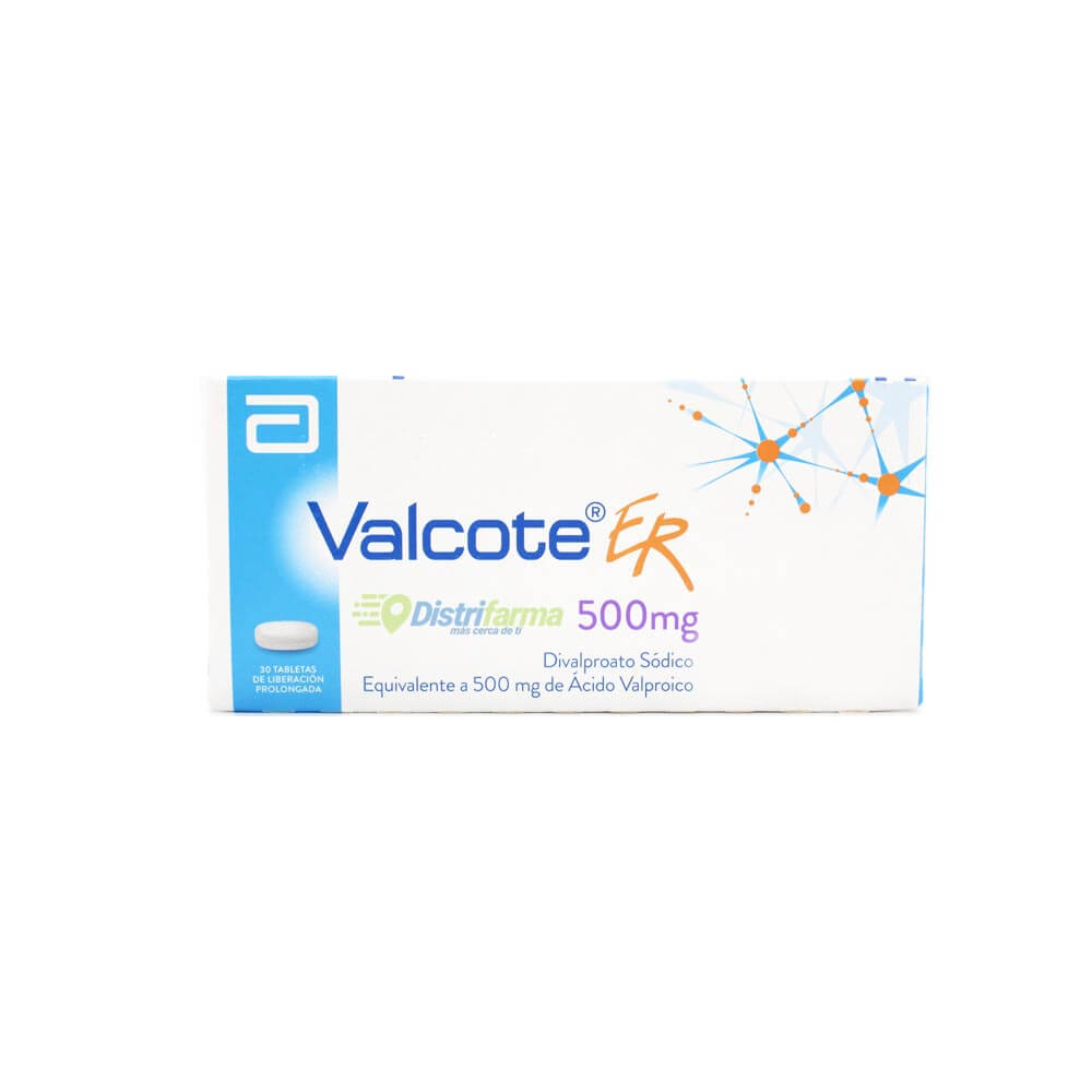 VALCOTE ER 500MG TABLETAS X 30*3