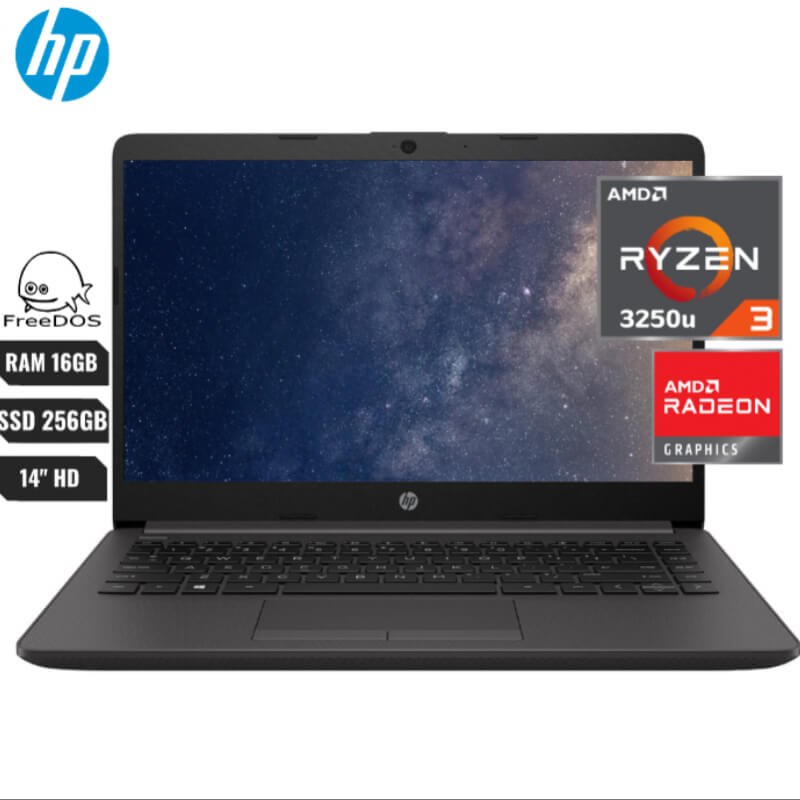 LAPTOP HP 12 RAM + 256GB RYZEN 3 - GRATIS INSTALACIÓN DE PROGRAMAS